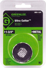 Greenlee - 1-3/4" Diam, 1/2" Cutting Depth, Hole Saw - High Speed Steel Saw, Toothed Edge - All Tool & Supply