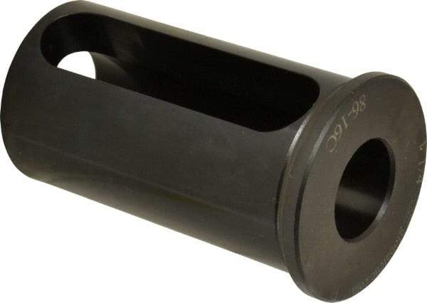 Global CNC Industries - 1-1/4" ID, 2-1/2" OD, 4-1/2" Length Under Head, Type C Lathe Tool Holder Bushing - 4-1/8" Slot Length - Exact Industrial Supply