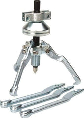 Proto - 5 Piece, 6 Ton Capacity, 7" Spread, Cone Puller Set - 3 Jaws, 6" Reach - All Tool & Supply