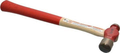 Proto - 1/4 Lb Head Ball Pein Hammer - Wood Handle with Red Laquer Grip, 11" OAL - All Tool & Supply