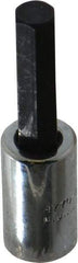 Proto - 1/4" Drive, 1/4" Hex Bit Socket - 1-7/8" OAL, 1" Bit Length - All Tool & Supply