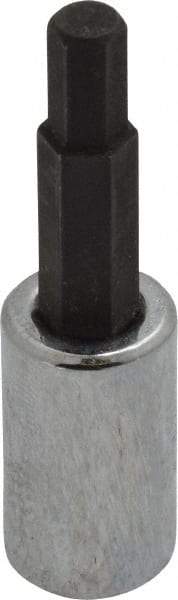 Proto - 1/4" Drive, 5mm Hex Bit Socket - 1-7/8" OAL, 1" Bit Length - All Tool & Supply