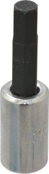 Proto - 1/4" Drive, 6mm Hex Bit Socket - 1-7/8" OAL, 1" Bit Length - All Tool & Supply