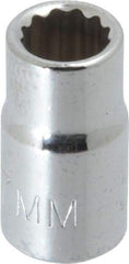 Proto - 1/4" Drive, Standard Hand Socket - 12 Points, 7/8" OAL, Chrome Finish - All Tool & Supply