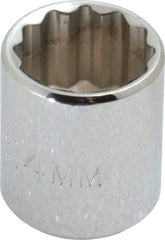 Proto - 1/4" Drive, Standard Hand Socket - 12 Points, 7/8" OAL, Chrome Finish - All Tool & Supply