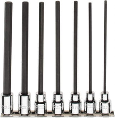 Proto - 7 Piece 3/8" Drive Inch Hex Bit Socket Set - 1/8 to 3/8" Hex - All Tool & Supply