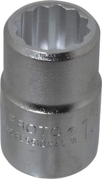 Proto - 13/16", 3/4" Drive, Standard Hand Socket - 12 Points, 2" OAL, Chrome Finish - All Tool & Supply