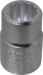 Proto - 13/16", 3/4" Drive, Standard Hand Socket - 12 Points, 2" OAL, Chrome Finish - All Tool & Supply