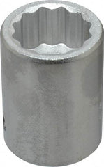 Proto - 1", 3/4" Drive, Standard Hand Socket - 12 Points, 2" OAL, Chrome Finish - All Tool & Supply