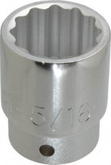 Proto - 1-5/16", 3/4" Drive, Standard Hand Socket - 12 Points, 2-9/32" OAL, Chrome Finish - All Tool & Supply