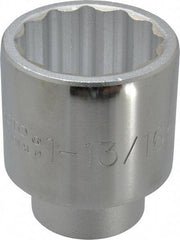 Proto - 1-13/16", 3/4" Drive, Standard Hand Socket - 12 Points, 2-29/32" OAL, Chrome Finish - All Tool & Supply