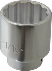 Proto - 13/16", 3/8" Drive, Standard Hand Socket - 6 Points, 2-1/2" OAL, Chrome Finish - All Tool & Supply