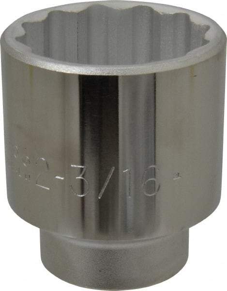 Proto - 2-3/16", 3/4" Drive, Standard Hand Socket - 12 Points, 3-9/32" OAL, Chrome Finish - All Tool & Supply