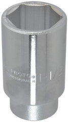 Proto - 1-1/2", 3/4" Drive, Deep Hand Socket - 6 Points, 3-1/2" OAL - All Tool & Supply