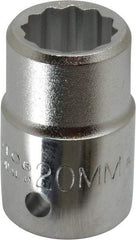 Proto - 3/4" Drive, Standard Hand Socket - 12 Points, 2" OAL, Chrome Finish - All Tool & Supply