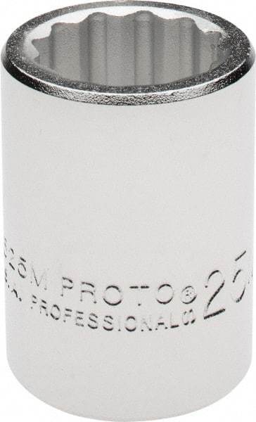 Proto - 3/4" Drive, Standard Hand Socket - 12 Points, 2" OAL, Chrome Finish - All Tool & Supply