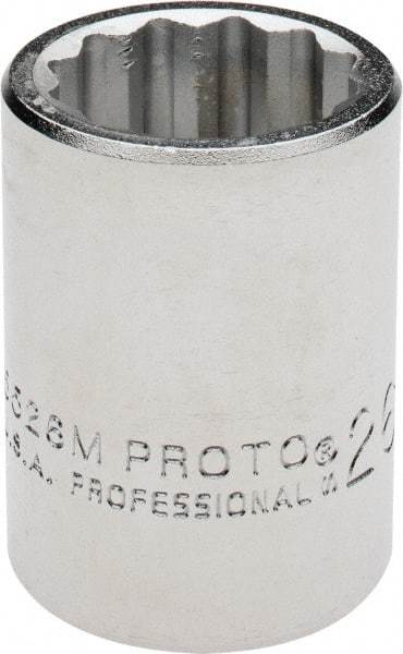 Proto - 3/4" Drive, Standard Hand Socket - 12 Points, 2" OAL, Chrome Finish - All Tool & Supply