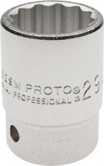 Proto - 3/4" Drive, Standard Hand Socket - 12 Points, 2-7/32" OAL, Chrome Finish - All Tool & Supply