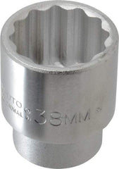 Proto - 3/4" Drive, Standard Hand Socket - 12 Points, 2-13/32" OAL, Chrome Finish - All Tool & Supply