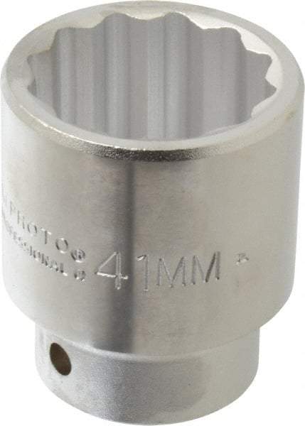Proto - 3/4" Drive, Standard Hand Socket - 12 Points, 2-5/8" OAL, Chrome Finish - All Tool & Supply