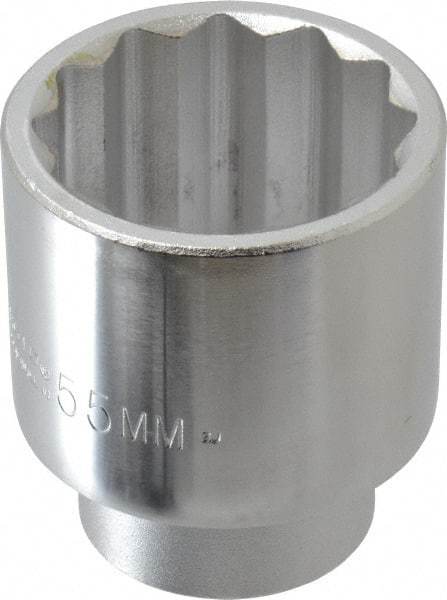 Proto - 2-1/16", 3/4" Drive, Standard Hand Socket - 12 Points, 3-5/32" OAL, Chrome Finish - All Tool & Supply