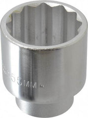 Proto - 2-1/16", 3/4" Drive, Standard Hand Socket - 12 Points, 3-5/32" OAL, Chrome Finish - All Tool & Supply