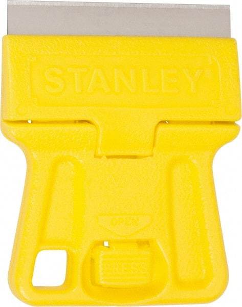 Stanley - 1-Edge Scraper - 1-1/2" Blade Width x 1-1/2" Blade Length, Plastic Handle - All Tool & Supply