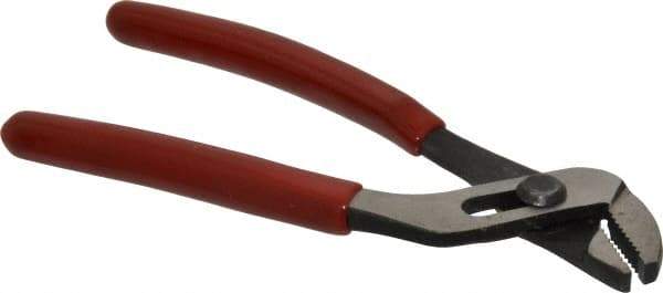 Proto - 4-5/8" OAL, 15/32" Max Capacity, 4 Position Gooseneck Tongue & Groove Pliers - Standard Straight Jaws, Standard Head, Plastisol Handles - All Tool & Supply