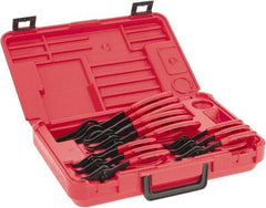 Proto - 12 Piece, Retaining Ring Pliers Set - 5-7/8, 5-3/4, 5-11/16, 5-7/8, 5-3/4, 5-11/16, 7-1/2, 7-3/8, 7-1/8, 9-1/4, 9 & 8-5/8" OAL - All Tool & Supply