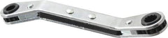 Proto - 7/32" x 9/32" 12 Point Reversible Ratcheting Offset Box Wrench - Double End, 4-1/8" OAL, Steel, 25° Offset - All Tool & Supply