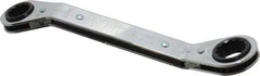 Proto - 5/8" x 3/4" 12 Point Reversible Ratcheting Offset Box Wrench - Double End, 7-3/4" OAL, Steel, 25° Offset - All Tool & Supply