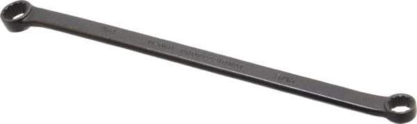 Proto - 5/16" x 3/8" 12 Point Offset Box Wrench - Double End, 6-15/16" OAL, Steel, Black Finish, 15° Offset - All Tool & Supply