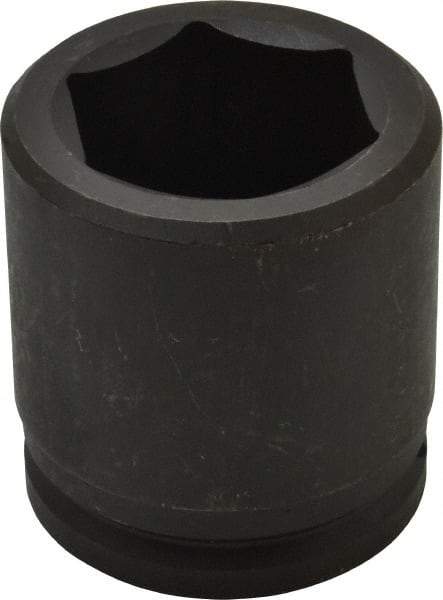 Proto - 1-1/2" Drive 2-1/2" Standard Impact Socket - 6 Points, 4" OAL - All Tool & Supply