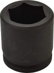 Proto - 1-1/2" Drive 2-1/2" Standard Impact Socket - 6 Points, 4" OAL - All Tool & Supply