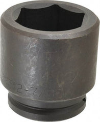 Proto - 1-1/2" Drive 2-7/8" Standard Impact Socket - 6 Points, 4-1/2" OAL - All Tool & Supply