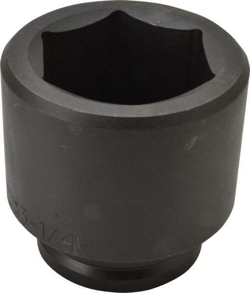 Proto - 1-1/2" Drive 3-1/4" Standard Impact Socket - 6 Points, 4-23/32" OAL - All Tool & Supply