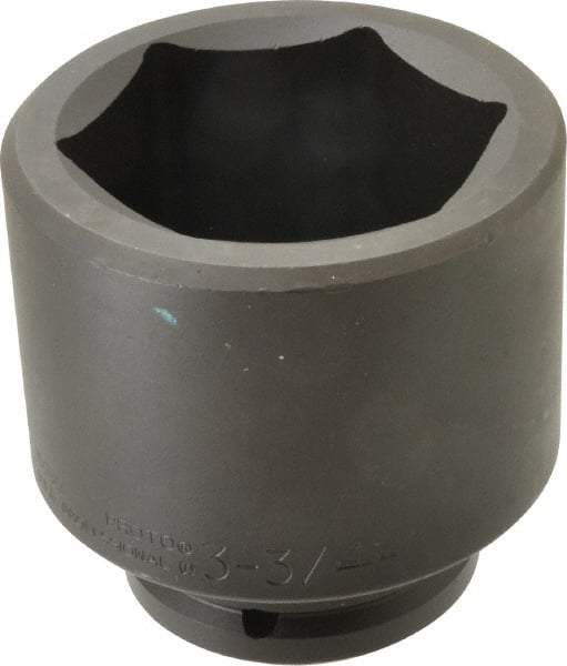 Proto - 1-1/2" Drive 3-3/4" Standard Impact Socket - 6 Points, 5" OAL - All Tool & Supply