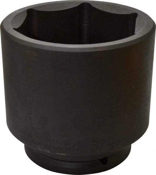 Proto - 1-1/2" Drive 4-3/4" Standard Impact Socket - 6 Points, 6-1/4" OAL - All Tool & Supply