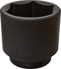 Proto - 1-1/2" Drive 4-3/4" Standard Impact Socket - 6 Points, 6-1/4" OAL - All Tool & Supply