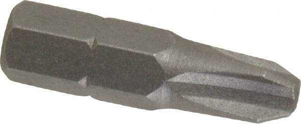 Irwin - #3, Hex Drive Phillips Screwdriver Bit - 1/4" Drive, 1" OAL - All Tool & Supply