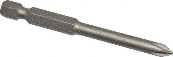 Irwin - #1 Phillips Screwdriver Bit - 1/4" Hex Drive, 2-3/4" OAL - All Tool & Supply