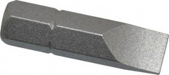 Irwin - 1/4" x 0.042" Blade, 1/4" Drive Slotted Screwdriver Bit - 1" OAL, Power Bit - All Tool & Supply