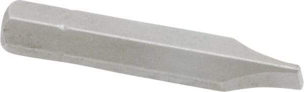 Irwin - 9/32" x 0.046" Blade, 1/4" Drive Slotted Screwdriver Bit - 1-1/2" OAL, Power Bit - All Tool & Supply