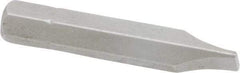 Irwin - 9/32" x 0.046" Blade, 1/4" Drive Slotted Screwdriver Bit - 1-1/2" OAL, Power Bit - All Tool & Supply