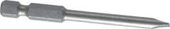 Irwin - 3/16" Slotted Screwdriver Bit - 1/4" Hex Drive, 2-3/4" OAL - All Tool & Supply