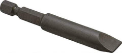 Irwin - 3/8" Slotted Screwdriver Bit - 1/4" Hex Drive, 2-3/4" OAL - All Tool & Supply