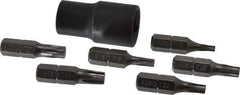 Proto - 7 Piece, 3/8" Drive Screwdriver Bit Set - T10 to T30 Torx - All Tool & Supply