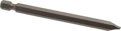 Irwin - 1/4" Slotted Screwdriver Bit - 1/4" Hex Drive, 3-1/2" OAL - All Tool & Supply