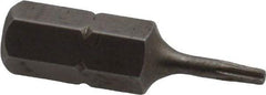 Irwin - 1/4" Drive T6 Torx Screwdriver Bit - 1" OAL, Insert Bit - All Tool & Supply