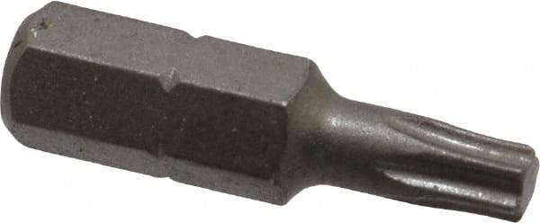 Irwin - 1/4" Drive T20 Torx Screwdriver Bit - 1" OAL, Insert Bit - All Tool & Supply